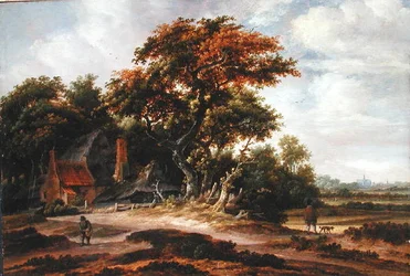 Skovklædt landskab nær Haarlem